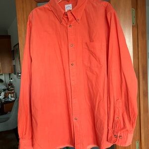 Brooks Brothers Orange Casual Button Down Shirt